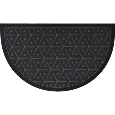 Luance Deurmat - donkergrijs - rubber - halve maan - 75 x 44 cm product