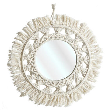 Home Deco Factory Wandspiegel Boho/Ibiza - macrame - rond - D55cm product