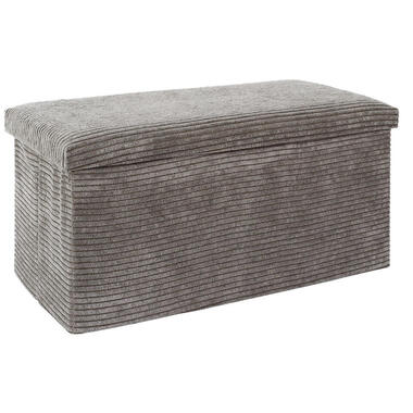 Home Deco Poef - Cocoonen - MDF/polyester - taupe - 76 x 38 cm product