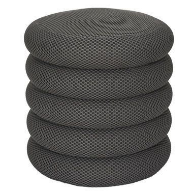 Home Deco Factory Poef/krukje - boucle - grijs - D37 x H44 cm product
