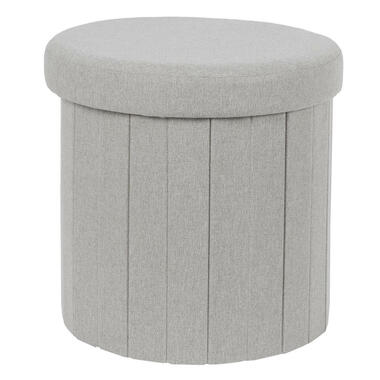 Home Deco Factory Poefje - opbergbox - grijs - 38 x 38cm product