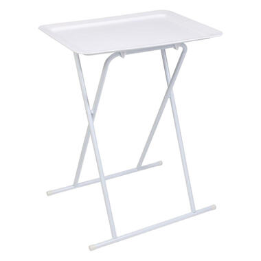 Home Deco Factory Bijzettafeltje - metaal/kunststof - wit product