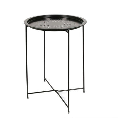 Home Deco Factory Bijzettafel - zwart - metaal - D46 cm product