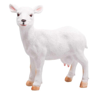 Farmwood Geitje tuin beeldje - binnen/buiten - 28 x 10 x 32 cm