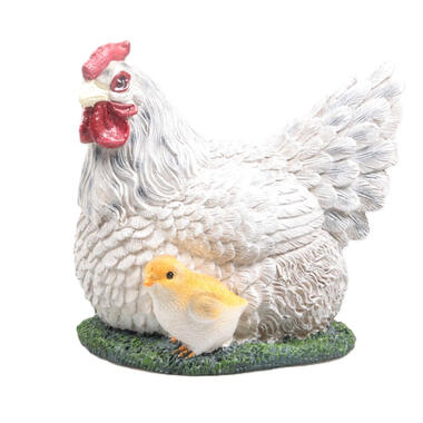 Farmwood Kip tuin beeldje - binnen/buiten - 19 cm product