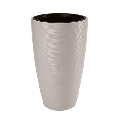 Form Plastic Plantenpot/bloempot Gobi - kunststof - licht grijs - D30 x H48 cm product