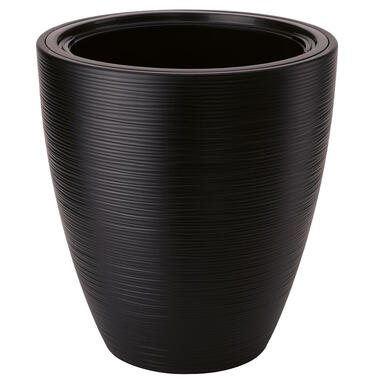 Form Plastic Plantenpot/bloempot - kunststof - zwart - 30 x 32 cm product