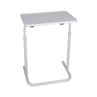 Gerimport Bijzettafel - wit - verstelbaar - 48x38 cm - klaptafel product