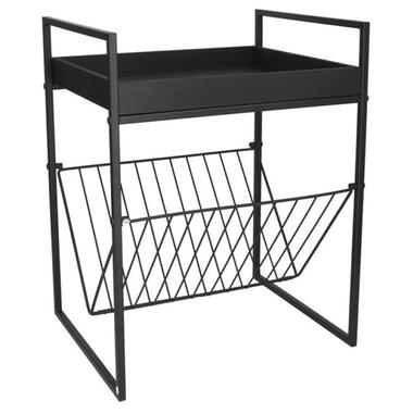 Gerimport Bijzettafeltje met lectuurbak - metaal - 36 x 29 x 47cm product