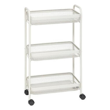 5Five Keukentrolley - beige - mesh metaal - 80 x 47 x 27 cm product