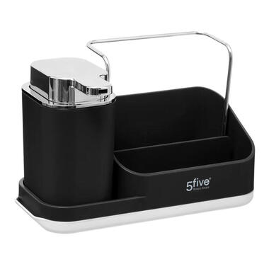 5Five Zeeppompje met keuken aanrecht organiser - zwart product