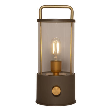 Anna Collection Camping tafellamp - taupe - binnen en buiten product