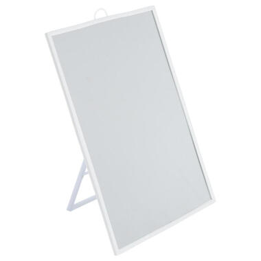 5Five make-up/scheerspiegel - kunststof - 20 x 30 cm - wit product