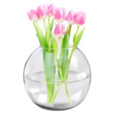 Alessandro Bol vaas/decoreer vaas - transparant - glas - 35 x 29 cm product