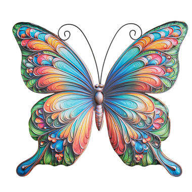 Anna's Collection Tuindecoratie vlinder - 46 x 50 cm - metaal product