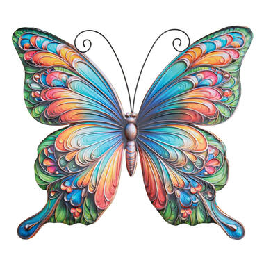 Anna's Collection Tuindecoratie vlinder - 29 x 32 cm - metaal product