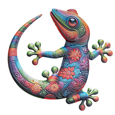 Anna's Collection Tuindecoratie Gecko hagedis - 30 cm - metaal product