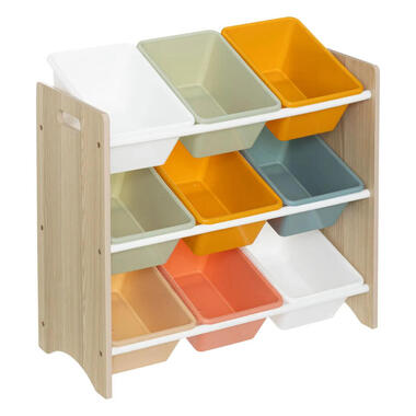 Atmosphera Opbergrek 3-laags met bakken - hout - 60 x 30 x 66 cm product
