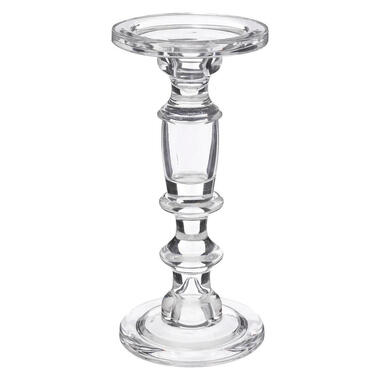 Atmosphera kaarsen kandelaar - stompkaarsen - glas - 24 cm product