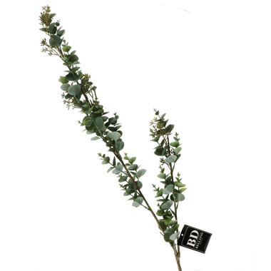 Bellatio Design Kunstbloem/kunsttak Eucalyptus - 119 cm product