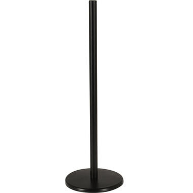 Bellatio design Toiletrolhouder- zwart - metaal - 45 cm product