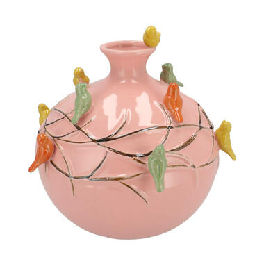 DK Design Vaas Vogels - pistache - D14 x H14 cm product
