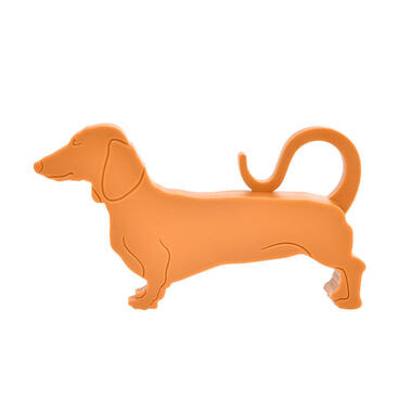 Esschert Design Deurstopper/deurwig - teckel - kunststof - bruin product