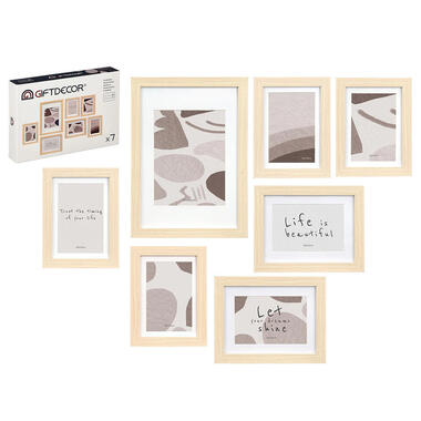 Giftdecor Collage fotolijst voor 7x foto - voor verschillende maten fotos product
