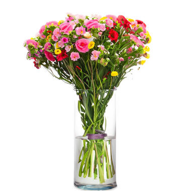 Giftdecor Bloemenvaas basic - transparant glas - D15 x H30 cm - 5L product