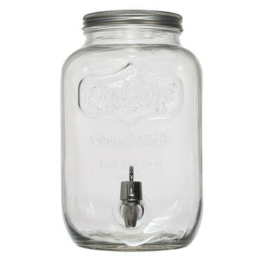 Home Deco Factory Drankdispenser met kraantje - 4.0L - glas product