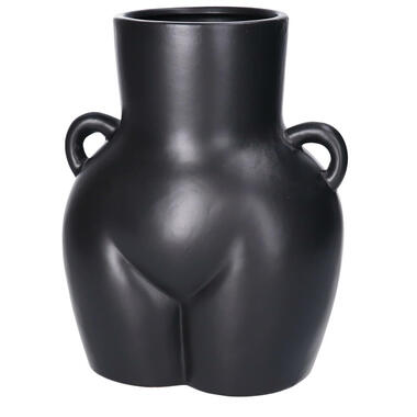 H&S Vaas Butt vrouwenlichaam - porselein - 18x15x22 cm - zwart product