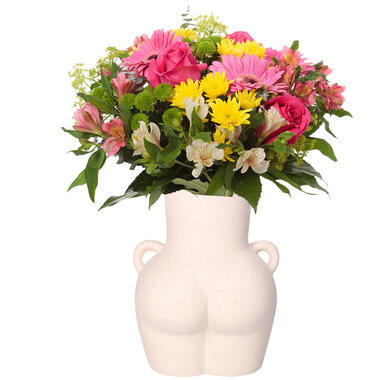 H&S Vaas Butt vrouwenlichaam - porselein - 18x15x22 cm - creme product