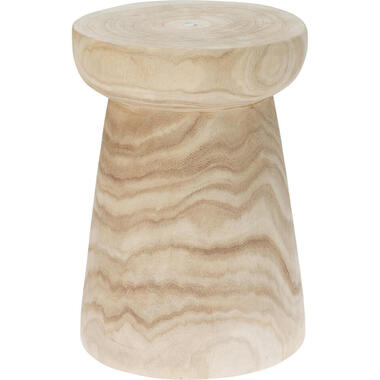 H&S Bijzettafeltje Paulowniawood - 28x42 cm - plantenpot verhoger product