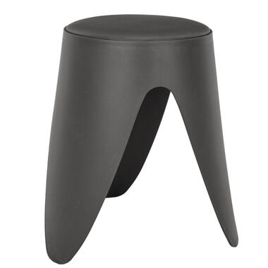 Home Deco Factory zit kruk - kunststof - antraciet - 30 x 46 cm product