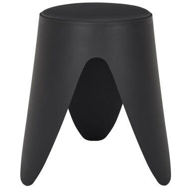 Home Deco Factory zit kruk - kunststof - zwart - 30 x 46 cm product