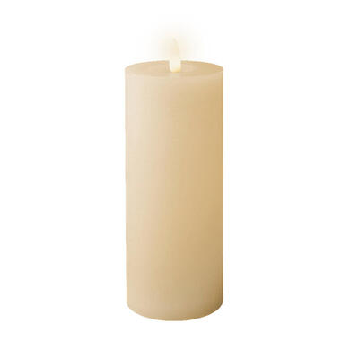Lumineo LED kaars - creme wit - D7 x H19 cm - met timer product