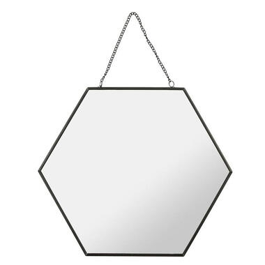 Ostaria Wandspiegel Industrieel - metaal - hexagon - D30 cm product