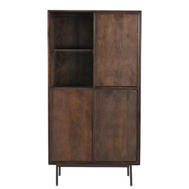 Kabinet Donkerbruin Mangohout - 170x40x90cm - Ravenstein product