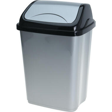 Storage Solutions Afvalemmer - 5L - grijs/zwart - klep deksel product