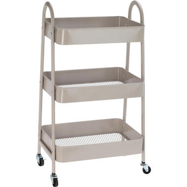 Storage Solutions Keukentrolley - beige - metaal - 79x44x32 cm product
