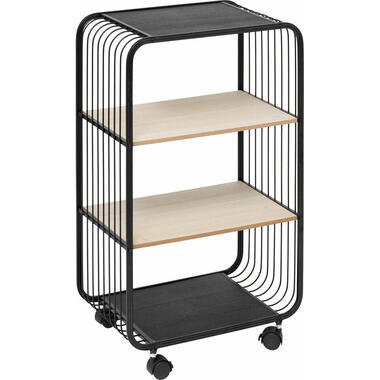 5Five Opbergrekje 3 laags met planken - metaal - 43 x 28 x 74 cm product
