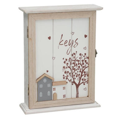 Gerimport Sleutelkast - hout - print - home deco - L27 x B21 cm product