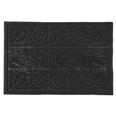 Home deco factory Deurmat - anti slip - zwart - 40 x 60 cm product