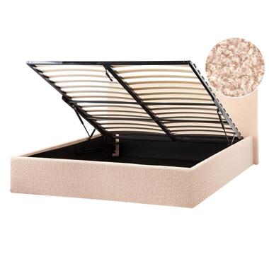 ORBEY - Bed met opbergruimte - Beige - 140 x 200 cm - Bouclé product