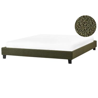 ROANNE - Tweepersoonsbed - Donkergroen - 180 x 200 cm - Bouclé product