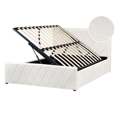 ROCHEFORT - Bed opbergruimte - Gebroken wit - 140 x 200 cm - Bouclé product