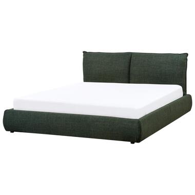 VINAY - Tweepersoonsbed - Donkergroen - 160 x 200 cm - Polyester product