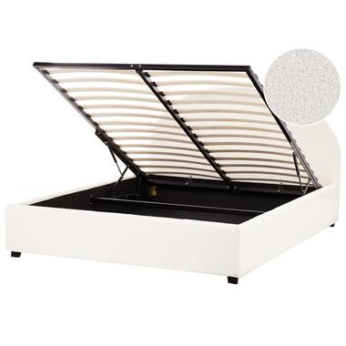 VAUCLUSE - Bed met opbergruimte - Gebroken wit - 160 x 200 cm - Bouclé product