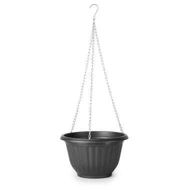 Plasticforte Plantenpot hangend - kunststof - antraciet - D20 cm product