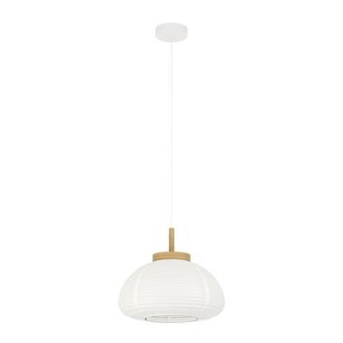 EGLO Summerhill Hanglamp - E27 - Ø 40 cm - Hout & Papier - Wit product